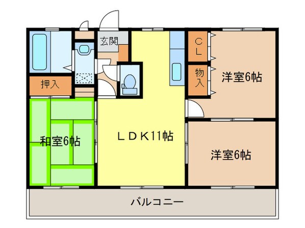 ホワイトヴィラの物件間取画像